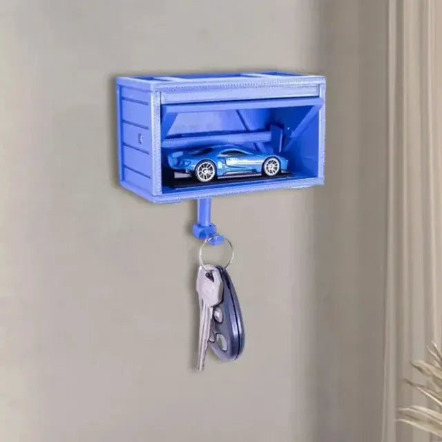 Key Holder Retro Car Garage Design Adhesive Mount