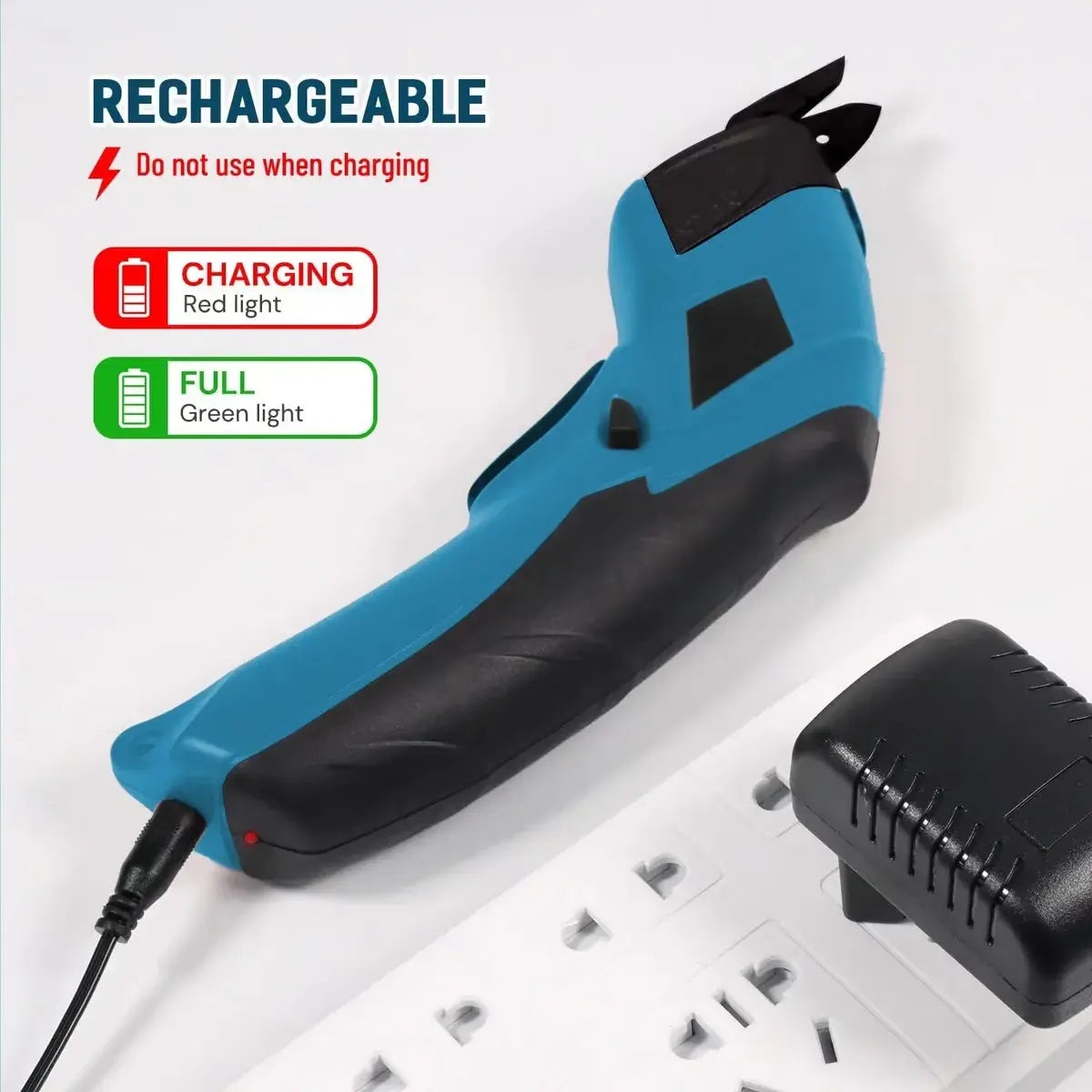 Scissors Cordless USB Rechargeable Precision Blades & Ergonomic Handle