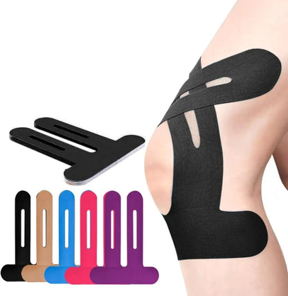 Knee Kinesiology Tape Pre Cut Breathable Cotton 10 Pack