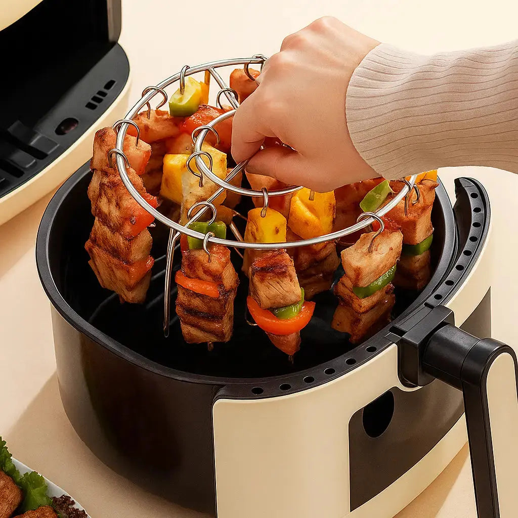 Air Fryer Skewer Rack Non-Stick Stainless Steel