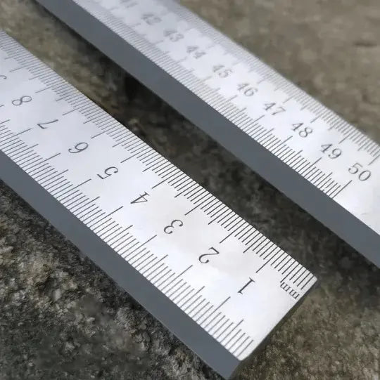Steel Ruler Hardened Steel Dual-Sided Inches & Centimeters