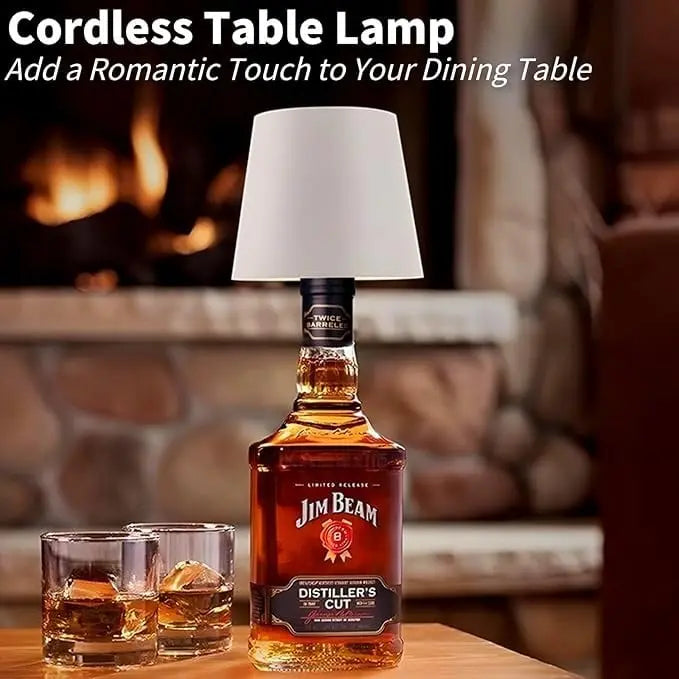 Bottle Lamp USB-Rechargeable Touch Dimmer Fits Most Necks
