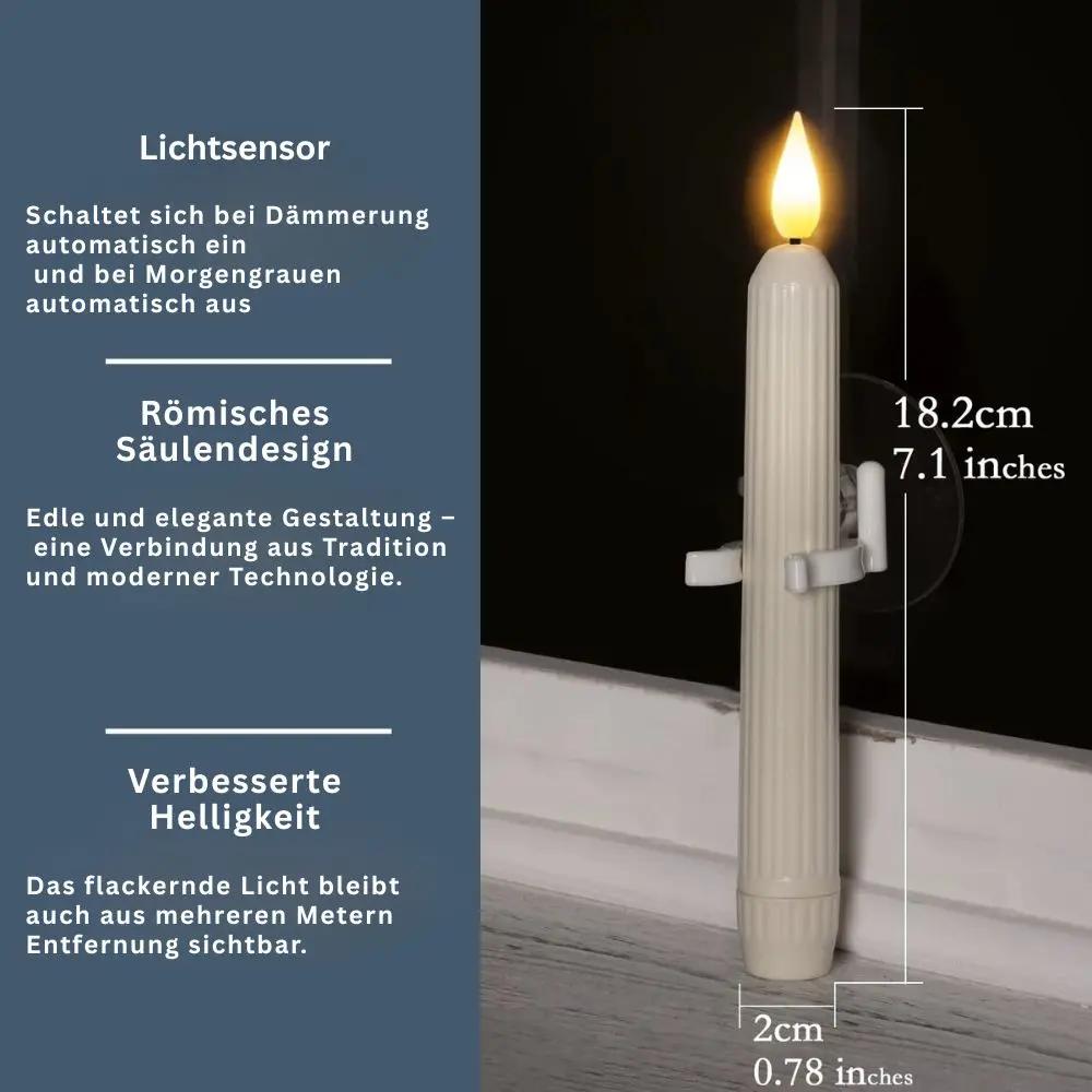 LED Window Candles Warm White Flicker Set of 6