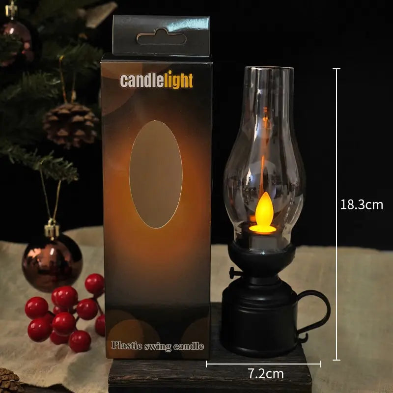 LED Lantern Vintage Flicker Battery-Powered & Portable