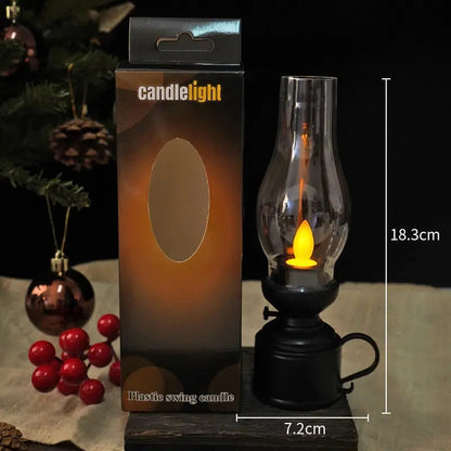 LED Lantern Vintage Flicker Battery-Powered & Portable